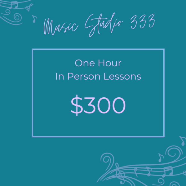 One Hour In-Person Lessons